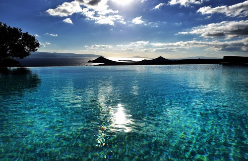 Paros Villa | Triad Villas · Panoramic three villa complex with