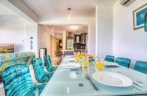Paralimni Apartment | Trident Beach Front Suite is located just a few meters from the quiet beach of Ayia Triada,