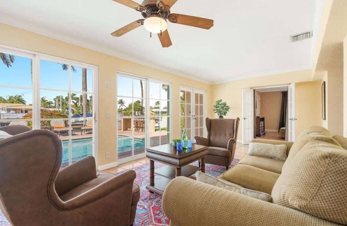 Cypress Lakes Villa | Tropical Waterfront Home: Pool & Boat Rental