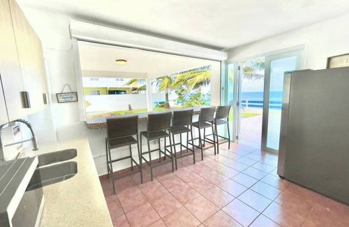 Playa Fortuna House | True Beachfront Stay in Luquillo, Hear the Waves – Steps to Food & Fun