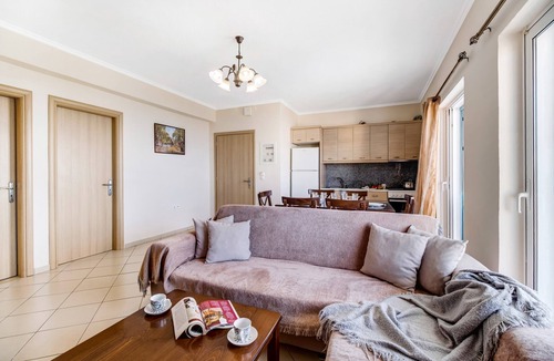 Kavallos Apartment | Two-Bedroom Apartment 1 with Sea View, Shared Pool & Wi-Fi