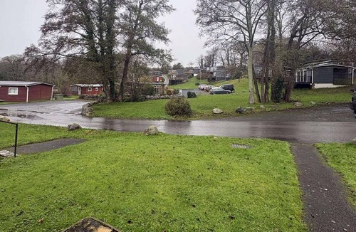 Bont Newydd Ski Chalet | Two bedroom chalet on beautiful and wild Glan Gwna holiday park, with fishing.