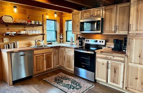 Purlear House | Two Bucks Cabin at Buck Mountain, NC - Two views!