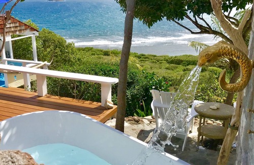 Frigate Bay Cottage | Two for One! Charming Cottage on hillside with private lounge on Turtle Beach!
