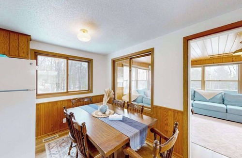 Eagle River House | Two Pickerel Lake cabins w/kayaks, dock, patio, grill & direct access to trails