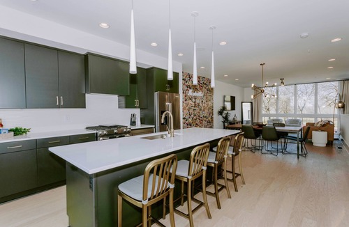 Nashville House | Two Spacious Townhomes with Skyline Hot tubs and Free Private Garage Parking