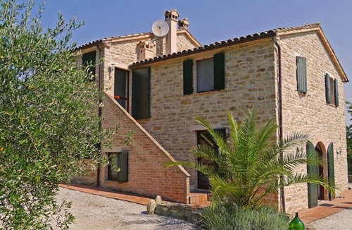 Cupramontana House | Typical Italian stone house with pool in a quiet hillside location with 2 apartments