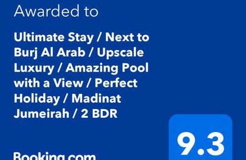 Umm Suqeim 3 Apartment | Ultimate Stay - Luxury 2BR Apartment with Iconic Burj Al Arab View from the Swimming Pool