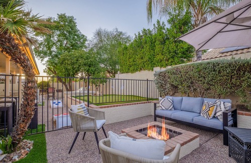 Paradise Valley Village House | Unbeatable location, fun game room, relaxing heated pool and spa, putting green!