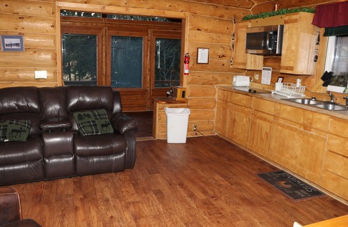 Anchor Point Cabin | Unique Alaskan log home in trees & wild flowers on 14-acre private homestead.