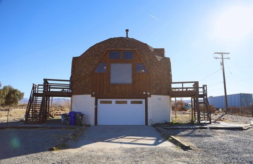 Barstow House | Unique Dome Home in Barstow w/Game Room & Private Spa!