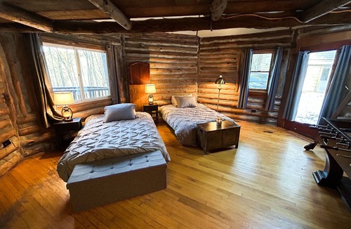 Spencer Other | Unique forest vacation home on 70 acres of nature. A pond, creeks and more!