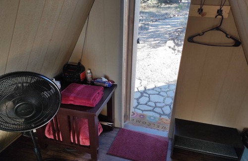 Seligman Cabin | Unique hidden A-frame cabin in nature on 40 acre private land.