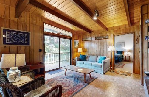 Dunes City House | Unique lakefront cabin near the dunes with a private dock & fireplace