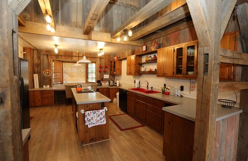 Seward County Cabin | Unique, rustic 4-bedroom cabin near Seward, NE with all the comforts of home.