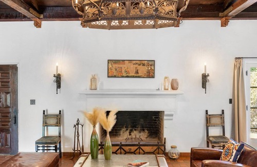 The Movie Colony House | Unique Spanish Estate with Private Tennis Court and Gardens