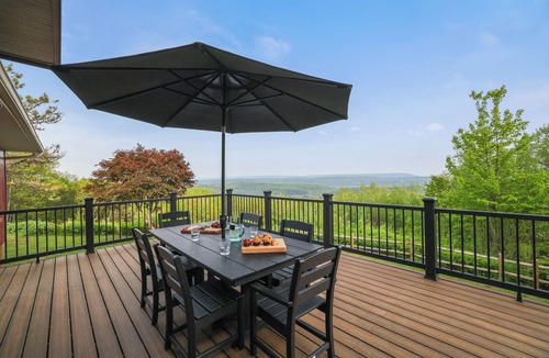 Jim Thorpe Cabin | Unreal Mountain Views w/Hot tub Near Charming Jim Thorpe & Blue Mountain Skiing
