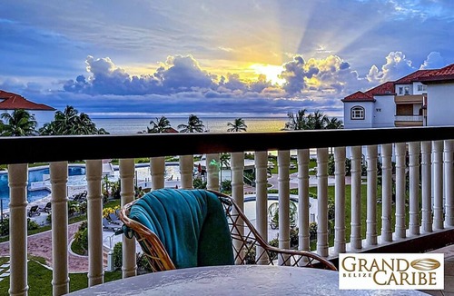 San Pedro Condo | UNRIVALED VIEWS from DESIGNER RENOVATED PENTHOUSE, Top 3BR rental @ GRAND CARIBE