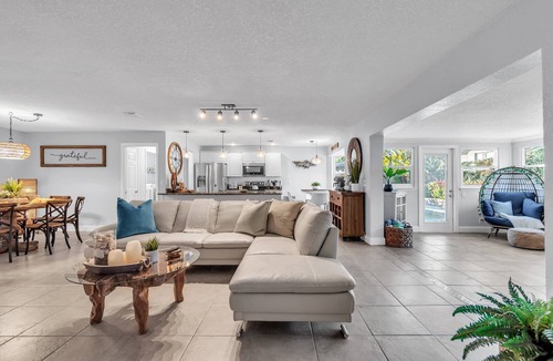 Harbor Bluffs House | Updated! Heated Pool! Near Beach! Grill, Parking, Outdoor Oasis! ~ Rosemary's Hacienda