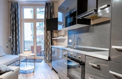 Friedrichshain Apartment | Upmarket Studio with Balcony in Friedrichshain