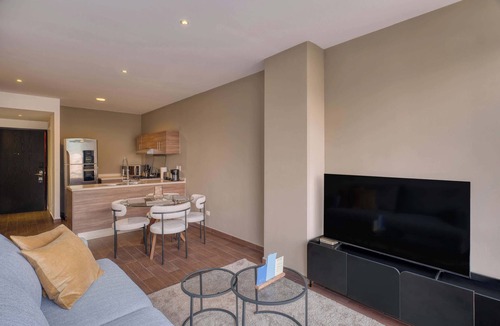 Monterrey Municipality Apartment | Upscale 1BR Oasis: A/C, Pool & In-Unit Laundry