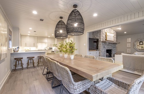 Mid America House | Upscale Lake Retreat on Large Private Lot, Expansive Deck, Boat Dock & Hot Tub!