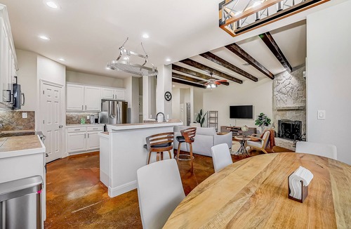 Dripping Springs House | Upscale ranch retreat with hot tub, screened porch, deck & firepit