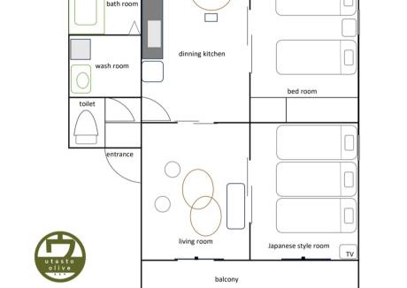 Utazu-cho Apartment | utasto olive 1F