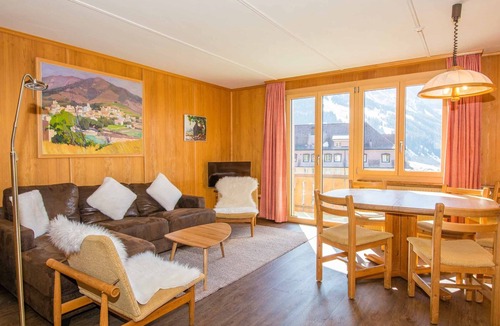 Adelboden Apartment | Vacation apartment, close to the center, with a magnificent view of the mountains.