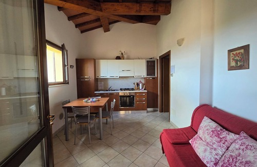 Contignano Apartment | Val D'Orcia Window. Panoramic balcony. Pool.