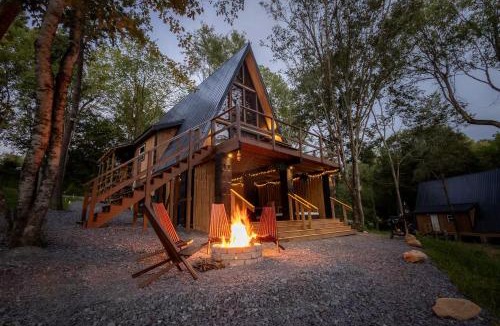 Cosby House | Valhalla Cabins AFrames with hot tubs & sauna