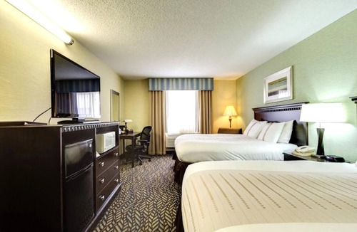 Devils Lake Hotel | Value-Packed Suite near Spirit Lake Casino |Free Parking & Access to Indoor Pool