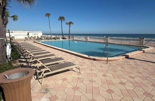 Ortona Park Apartment | Value studio in N Daytona Beach with pools, spa, kitchenette and beach gear!