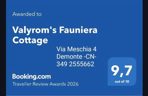 Demonte Ski Chalet | Valyrom's Fauniera Cottage
