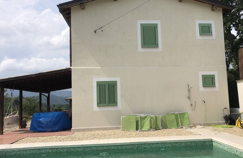Rocca Santo Stefano Villa | Veranda and swimming pool in the forest near cultural and natural sites