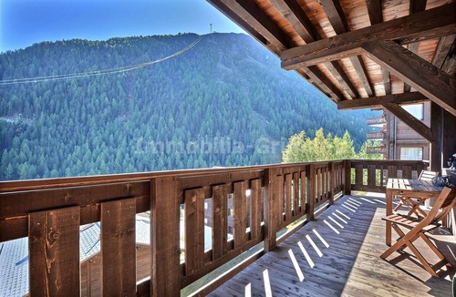 Grimentz Apartment | Very comfortable flat for 6 people, living room with wood-burner, kitchen area with dishwasher, 1 do