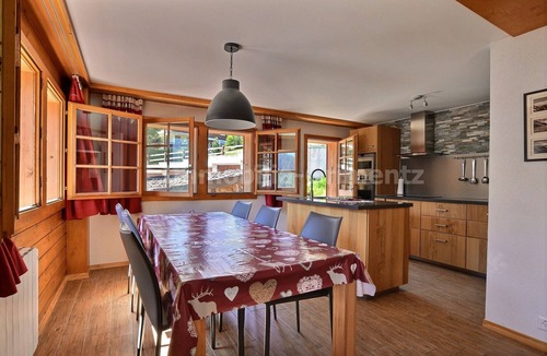 Grimentz Apartment | Very comfortable flat on 2 levels for 6 people, living room, kitchen area with dishwasher, 1 double