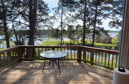 Tillamook County House | Very quiet Pacific City home with amazing river views from the deck!