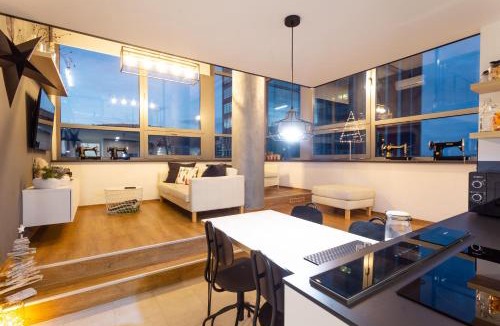 Zlin Apartment | View Skyscraper Bata - loft XL