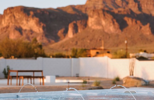 Apache Junction House | Views - Heated Pool - 10 person Hot Tub - Golf - Game Room - Pickleball Court