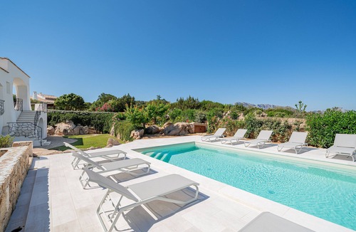 San Teodoro Villa | Villa Adele, sea view, pool, 700 meters from the beach