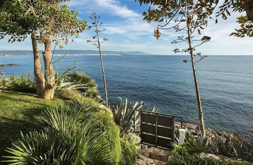 Fertilia Villa | Villa Amenea: A charming and bright two-story villa built directly above the sea, with Free WI-FI.