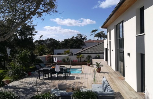 Labenne-Ocean Villa | Villa Architecte Lumineuse à 350m de la Plage Avec Piscine Chauffée