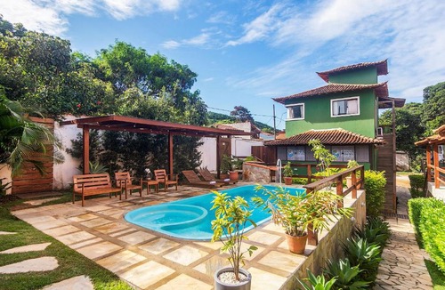 Arpoador House | Villa Arpoador | Praia Piscina Churrasqueira Estacionamento | By Buzios Rentals
