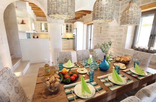 Asteri Villa | Villa Athene-modern stone villa with sea views, close to the beach, heated pool