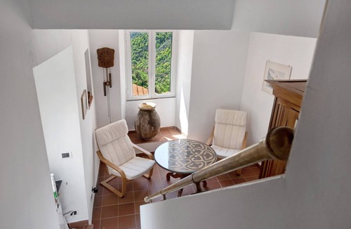 Zoagli Villa | Villa 'Cottage Rustico Con Vista Mare' with Sea View, Shared Terrace and Wi-Fi