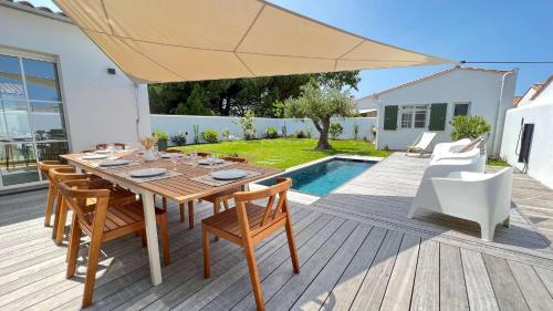 La Couarde-sur-Mer Villa | Villa de luxe avec piscine au centre de La Couarde