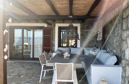 Kanapitsa Villa | Villa Electra - full luxury, pool, best views on the island, 5mins walk to beach