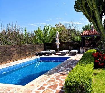 Antimachia Villa | Villa Elysian Private pool & garden view