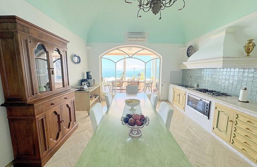 Laurito Villa | Villa Estia: A charming and bright villa built sheer above the sea, with Free WI-FI.